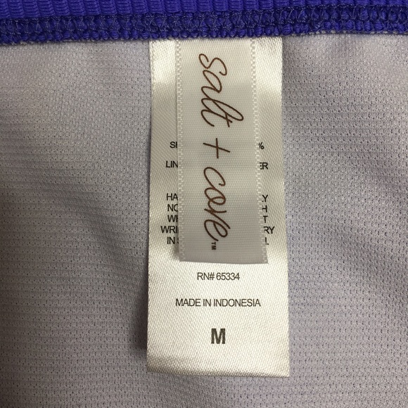 Salt + Cove Ribbed Side-Tie Bikini Bottoms Size Jr Medium - Picture 8 of 9